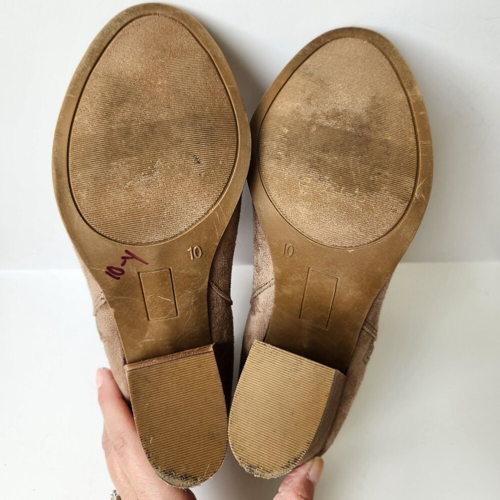 Carlos By Carlos Santana Jade Suede Peep Toe Ankle Booties Cowgirl Festival Boho - Picture 5 of 9
